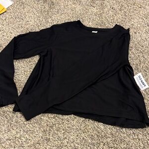 Old Navy Girls Black Long Sleeve Top